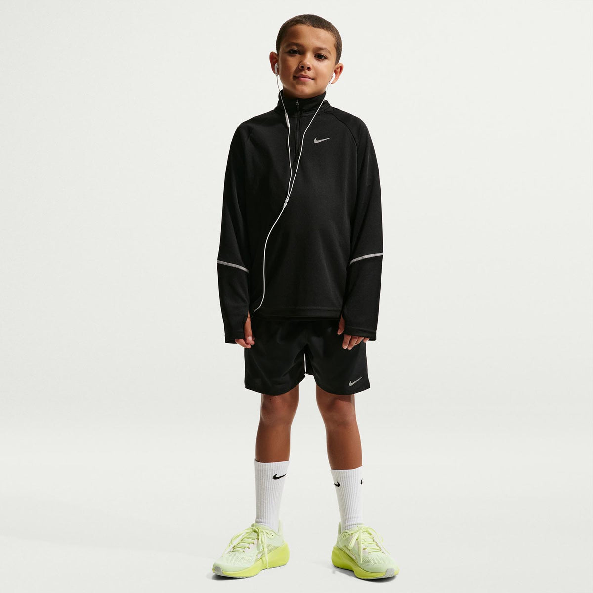 NIKE KIDS DF MILER SHORT Black