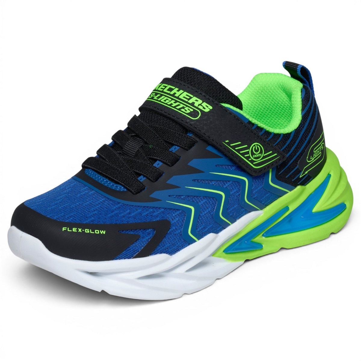 Skechers Flex Glow Prism Pacer Jr B Nvy