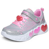 Skechers Enchanted Heart Lights Jr G Gry