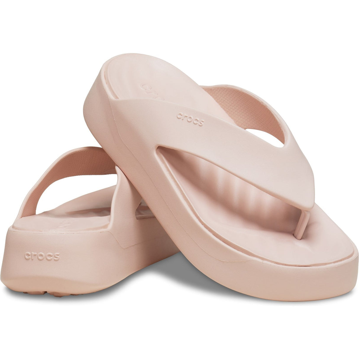 Crocs Getaway Platform Toe Post Ladies Summer Quartz