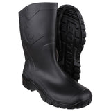 Dunlop Mens Dee Calf Length Wellington Black