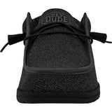 HEYDUDE Mens Wally Sox Shoe Micro Total Black