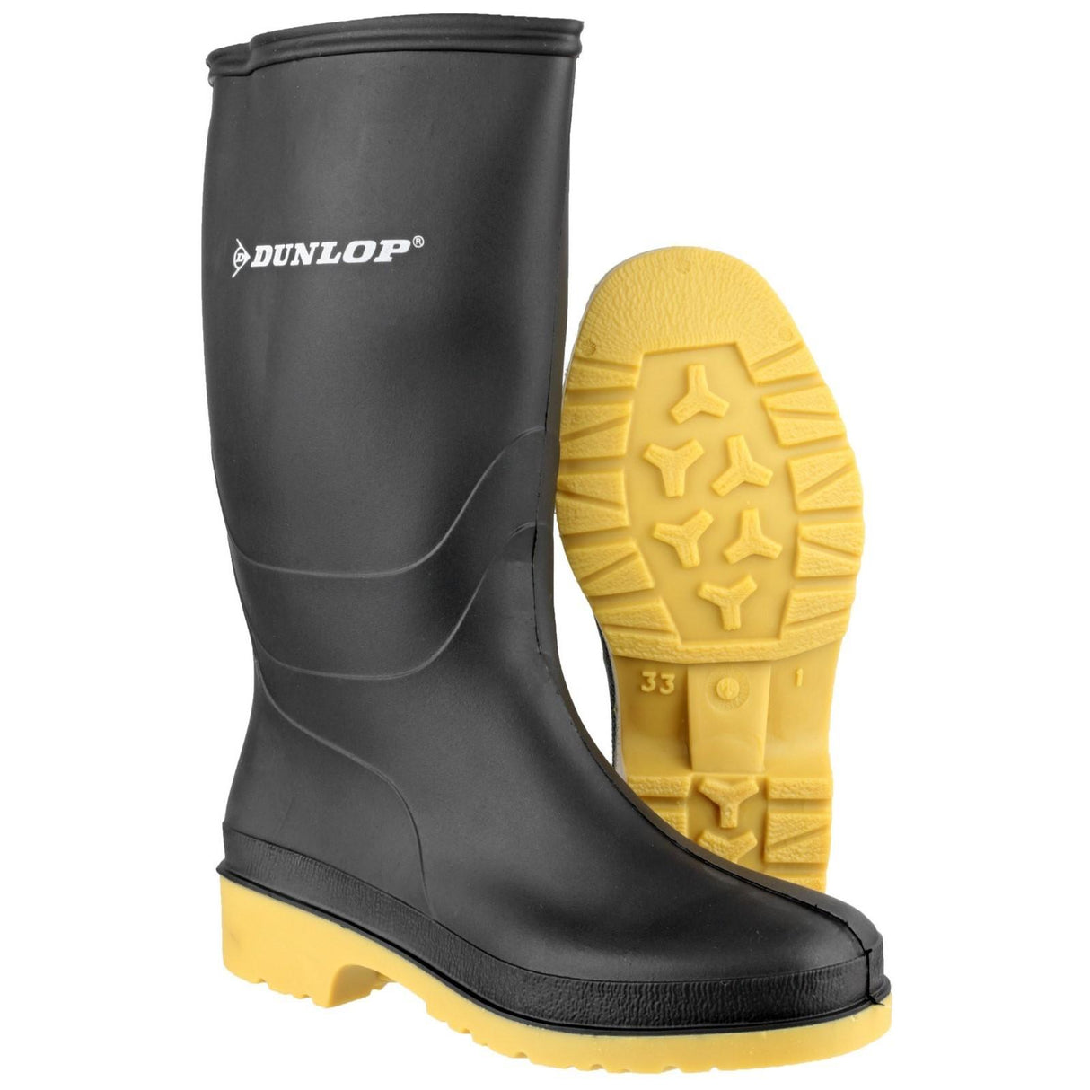Dunlop Kids Dulls Wellington Boot Black