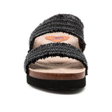 Rocket Dog Womens Aruba Raffia Sandal Black