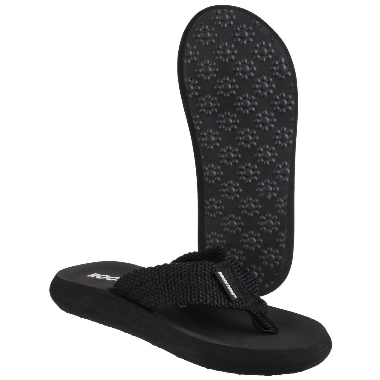 Rocket Dog Womens Sunset Webbing Flip Flop Black