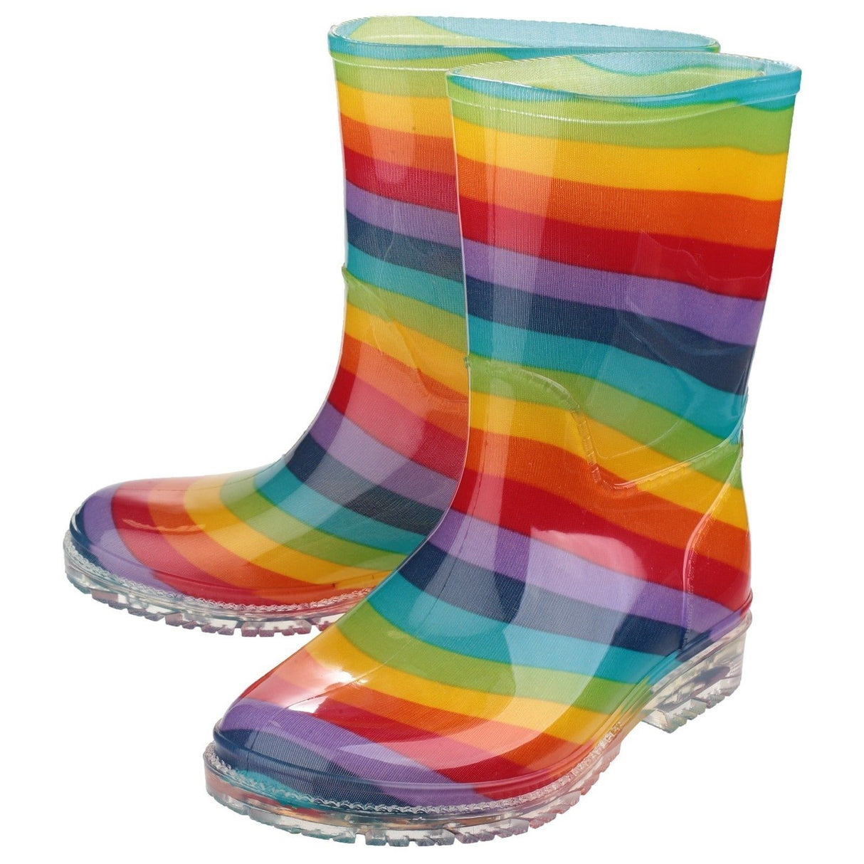 Cotswold Infant Girls Pvc Wellington Rainbow