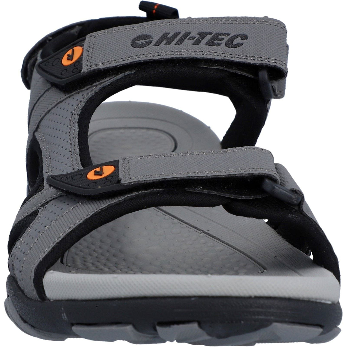 Hi-Tec Mens Crater Sandal Steel Grey/Black/Orange