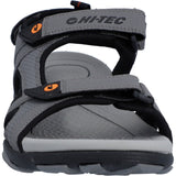 Hi-Tec Mens Crater Sandal Steel Grey/Black/Orange