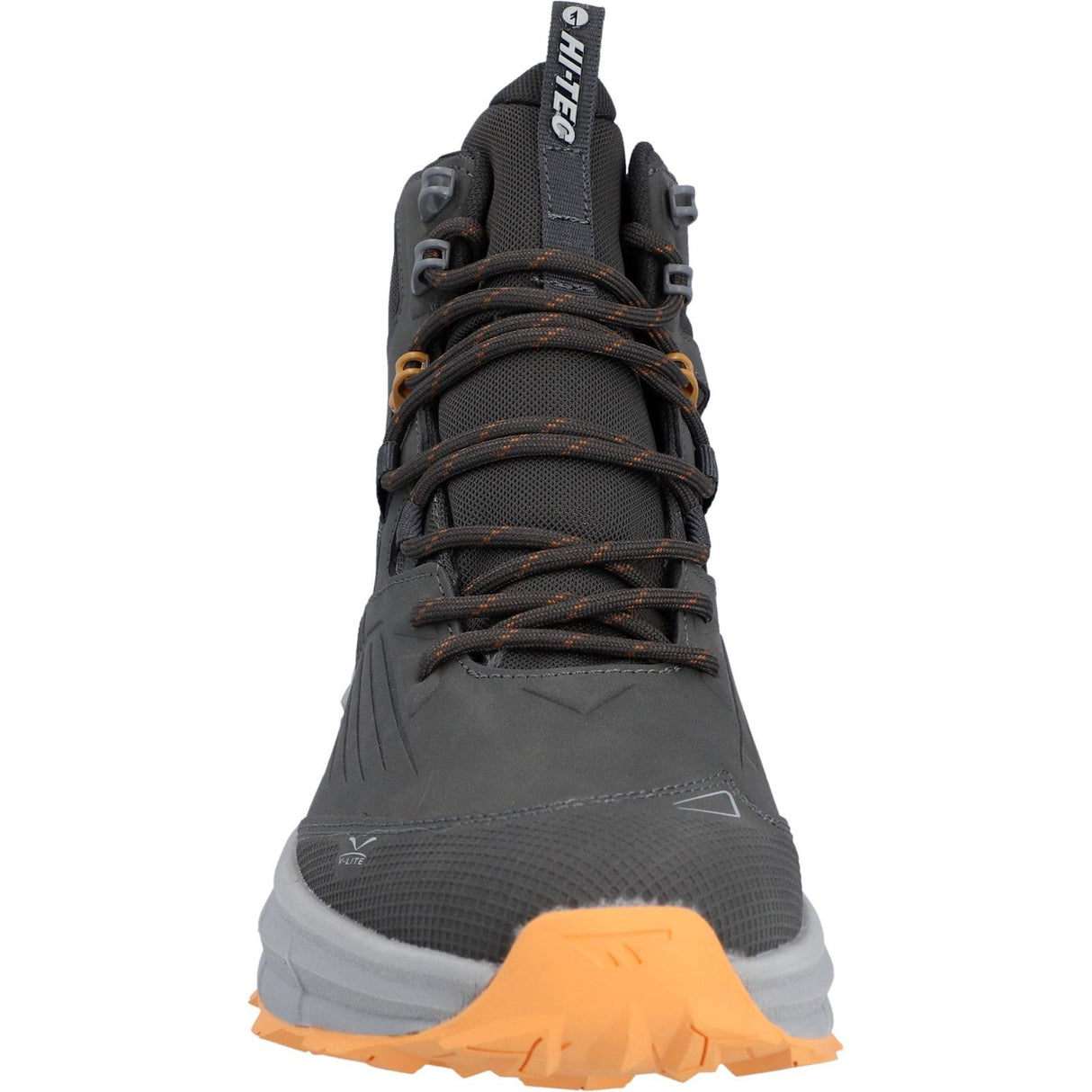 Hi-Tec Mens Fuse Trek Mid Hiking Boots Chocolate Brown/Timber Wolf