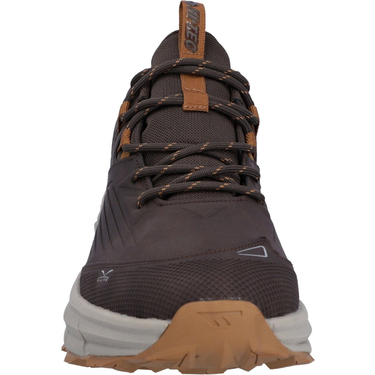 Hi-Tec Mens Fuse Trek Hiking Shoes Chocolate Brown/Timber Wolf