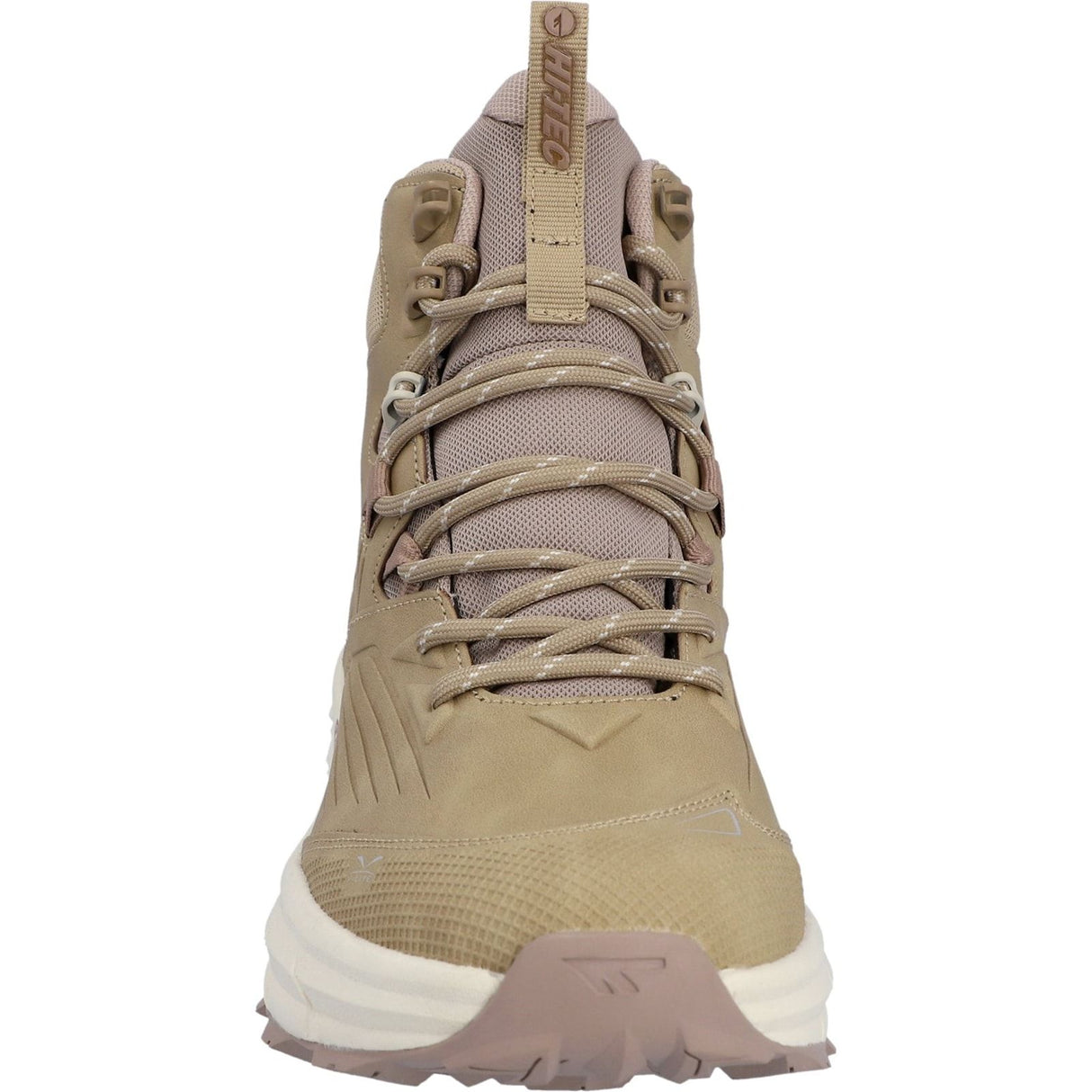 Hi-Tec Womens Fuse Trek Mid Hiking Boots Taupe/Whitecap Grey/Warm Taupe
