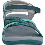 Hi-Tec Womens Savanna II Sandal Dark Moss/Aquatic Wave