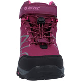 Hi-Tec Girls Blackout Mid Boots Dark Rose/Fuchsia