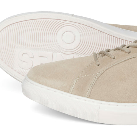 Jack & Jones Mens Galaxy Suede Trainers Plaza Taupe