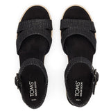 TOMS Womens Audrey Espadrille Black