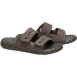 HEYDUDE Mens Wave 2 Strap Slide Major Brown