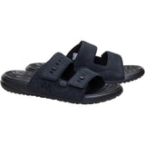 HEYDUDE Mens Wave 2 Strap Slide Black/Black