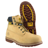 Caterpillar Mens Holton Safety Boot Honey