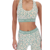 Ted Baker Sport Womens PANSY Essentials Printed Bra Light Green