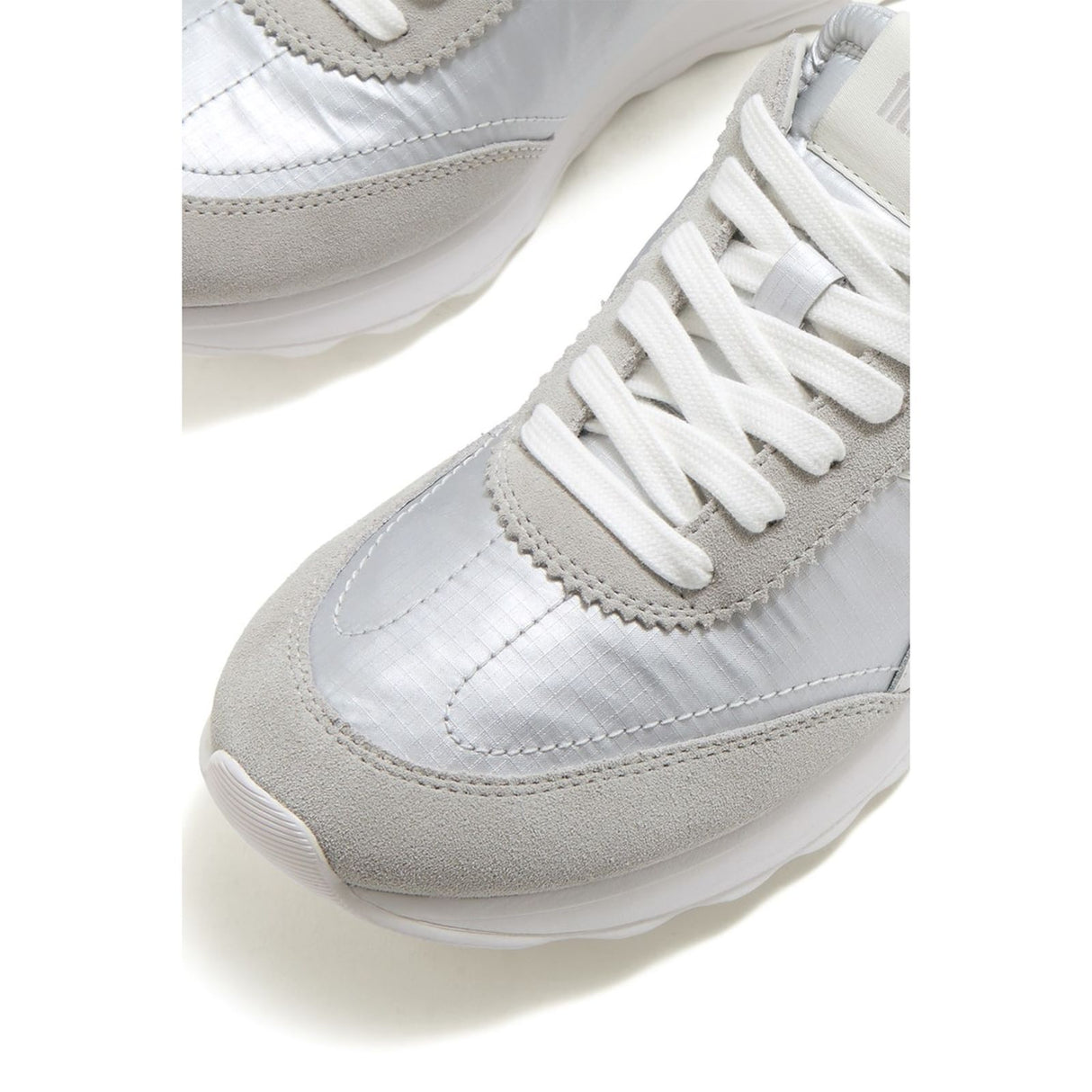 Fitflop Womens Retro-Q FF Sneaker Silver/Urban White
