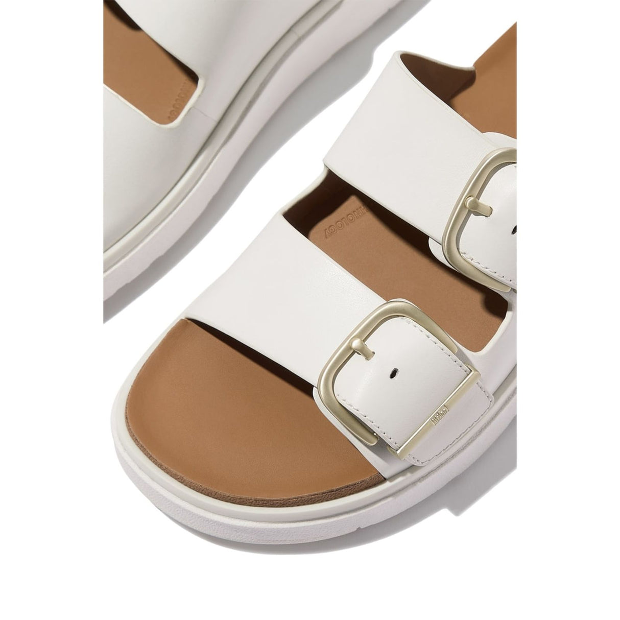 Fitflop Womens Gen-FF Two-Bar Slides Urban White