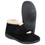 Fleet & Foster Womens Levitt Bootie Slipper Black