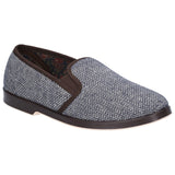 GBS Mens Stafford Twin Gusset Slipper Brown