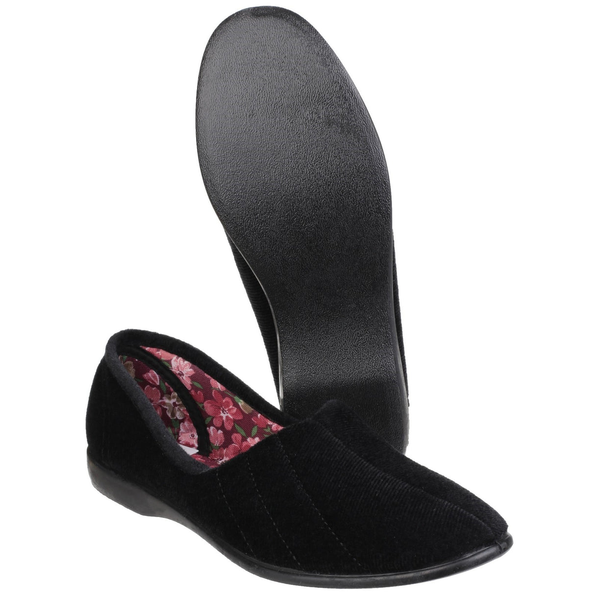 GBS Womens Audrey Ladies Slipper Black