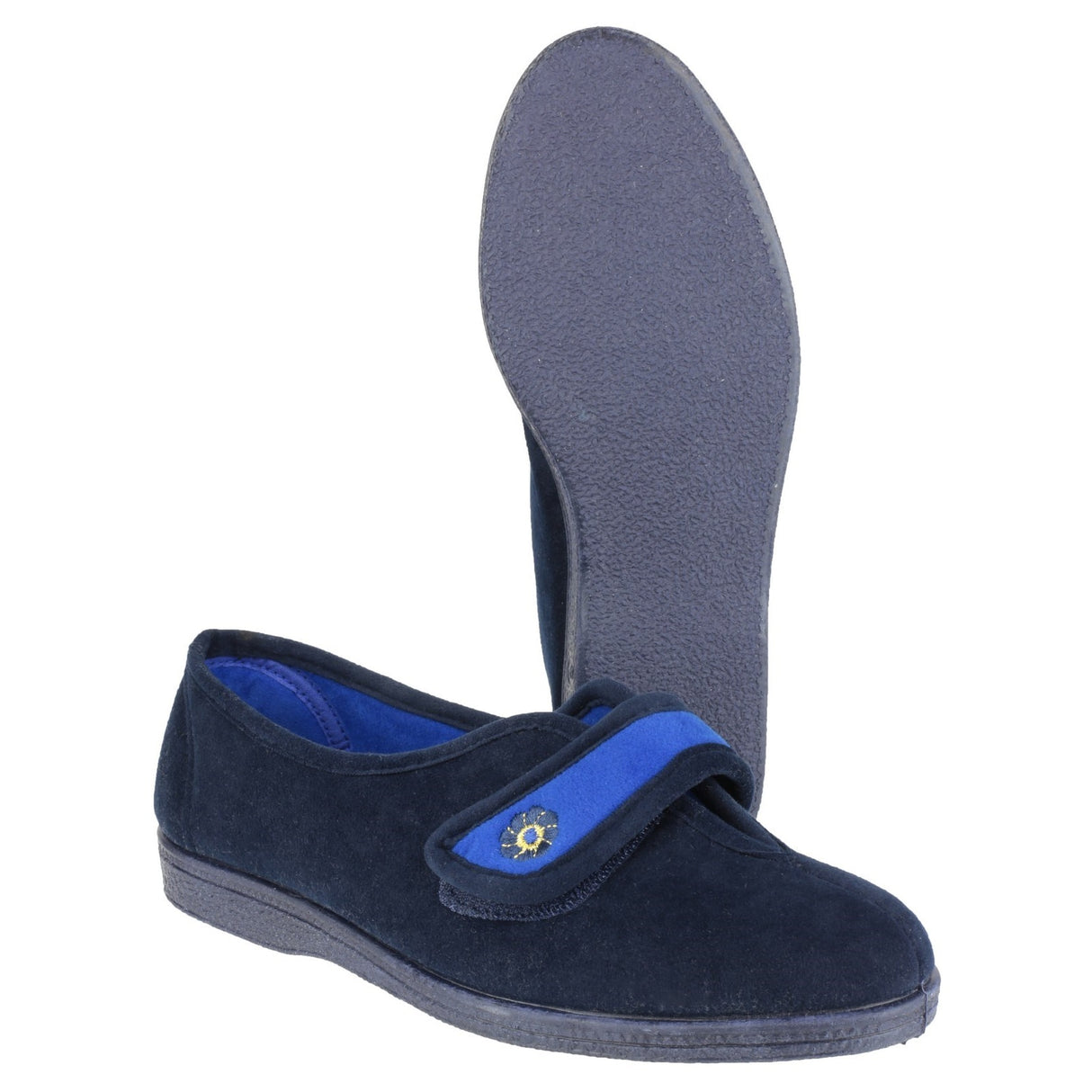 Mirak Womens Andrea Touch Fastening Slipper Navy
