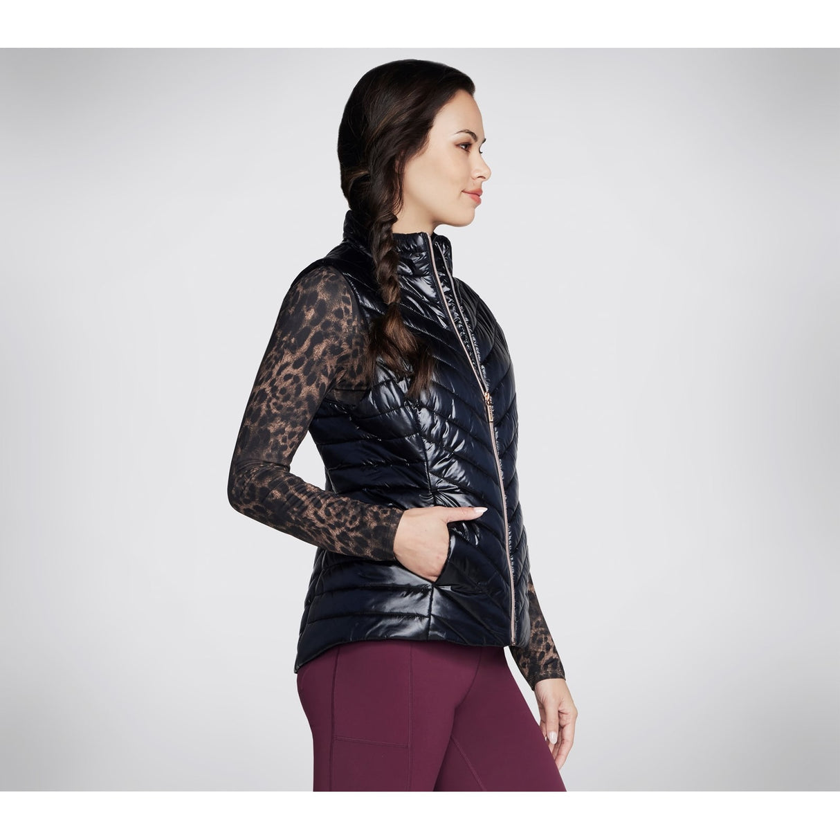 Skechers Womens Go Shield Shine Vest Black