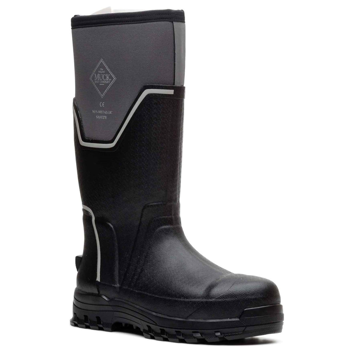Muck Boots Mens Grit S5 Safety Wellington Black/Grey