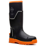 Muck Boots Mens Grit S5 Safety Wellington Black/Orange