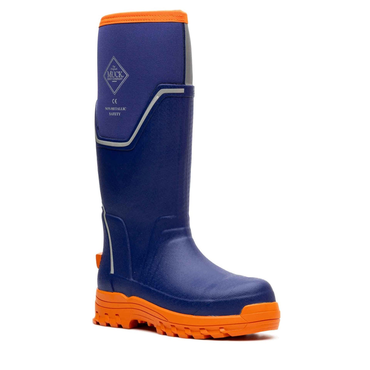 Muck Boots Womens Grit S5 Safety Wellington Blue/Orange