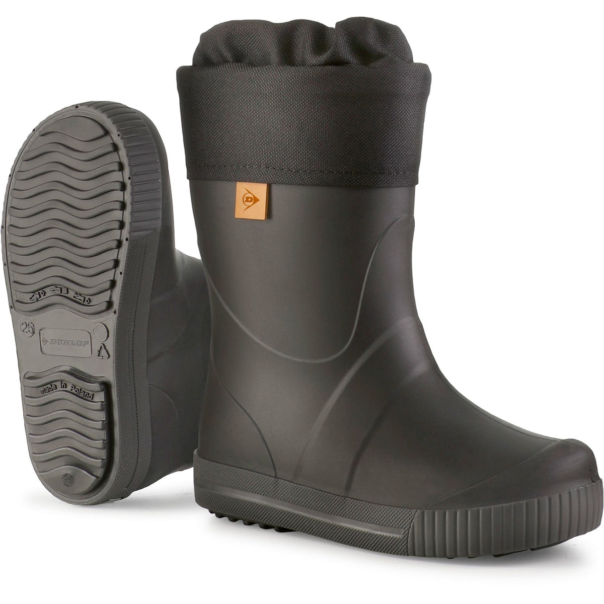 Dunlop Infant Kids Puddle Jumper Wellington Black