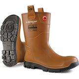 Dunlop Unisex Purofort RigPRO Full Safety Wellington Brown/Black