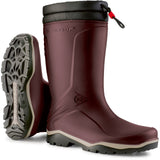 Dunlop Unisex Blizzard Wellington Burgundy/Grey/Black