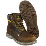 Amblers Mens Dorking Casual Boot Brown Crazy Horse