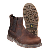 Amblers Safety Unisex FS165 Pull-On Safety Dealer Brown