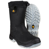 Amblers Safety Unisex FS209 Water Resistant Pull On Safety Rigger Boot Black