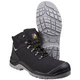 Amblers Safety Unisex AS252 Lightweight Water Resistant Leather Safety Boot Black