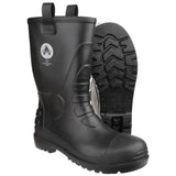 Amblers Safety Unisex FS90 Waterproof PVC Pull on Safety Rigger Boot Black