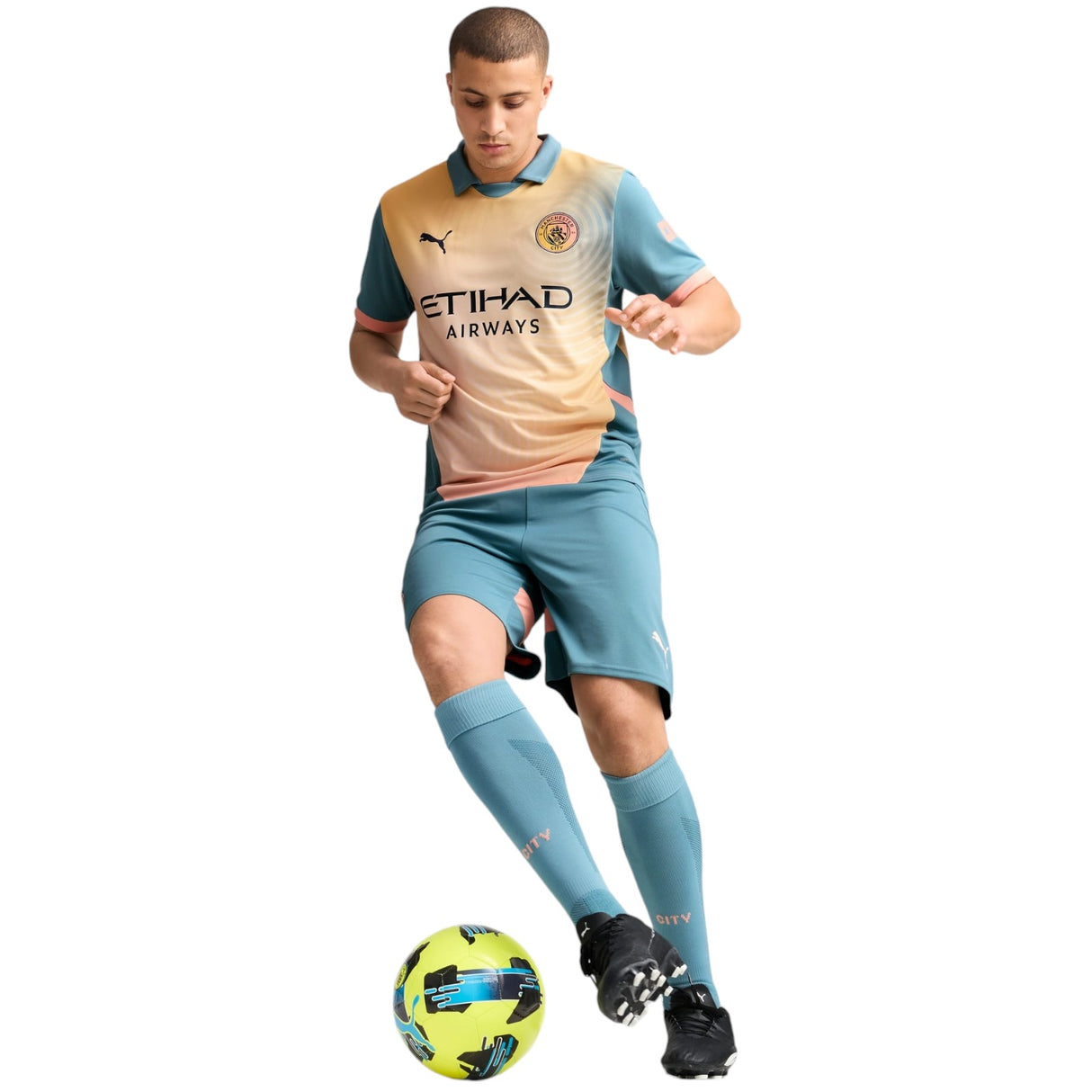 Puma Manchester City Football Club 2024/25 Short Sleeve Fourth Jersey