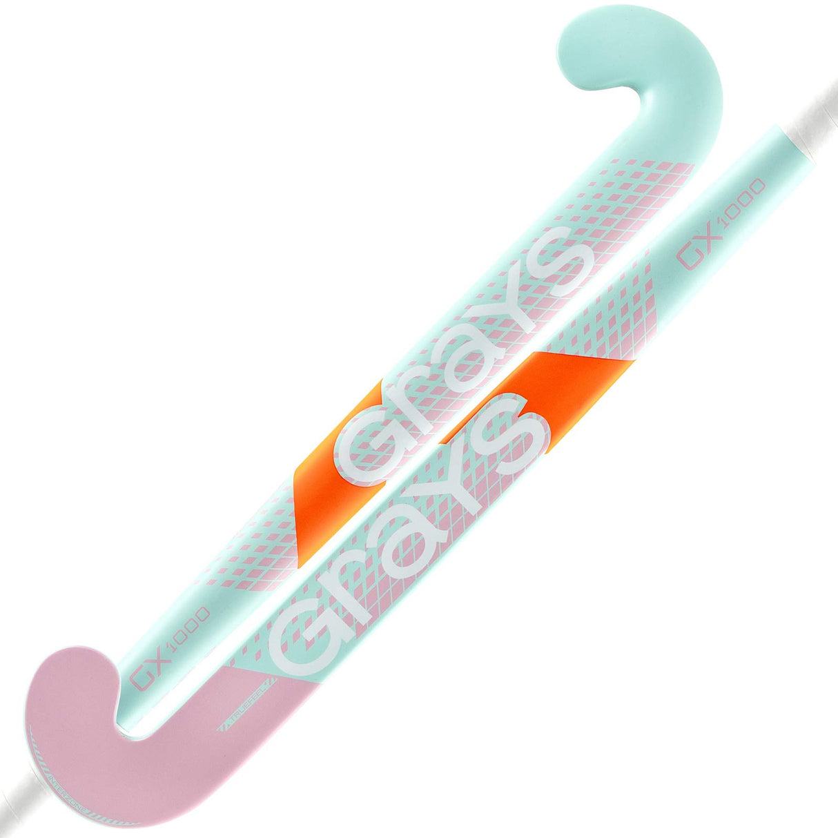Grays GX1000 Ultrabow Junior Hockey Stick Mint / Pink