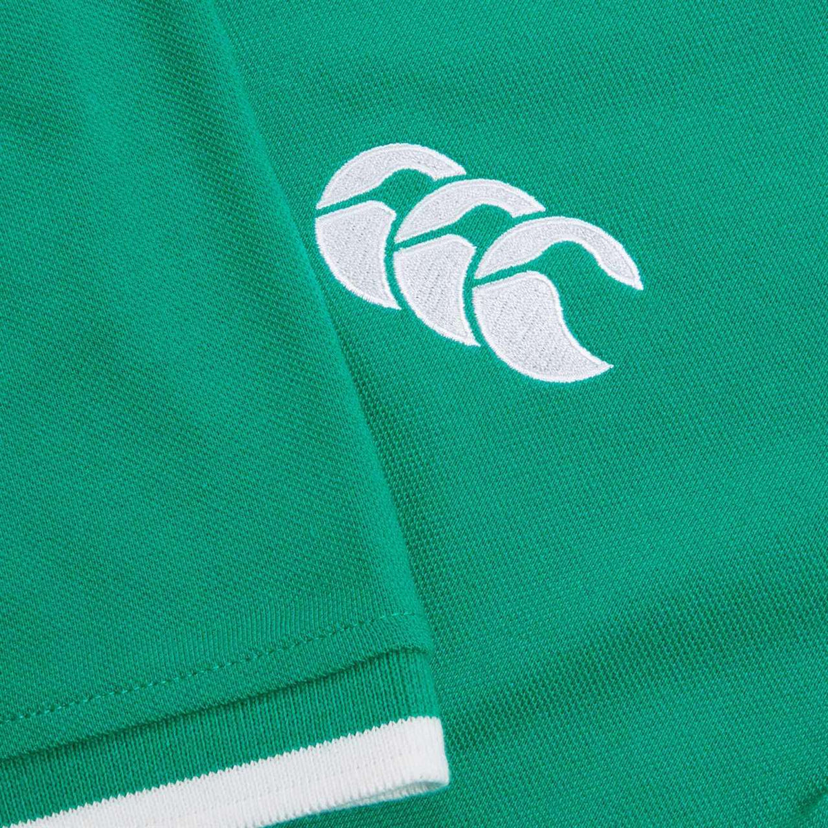 Maillot Rugby Manches Courtes Irlande Vert – Trèfle Performance – Shamrock Crest – Polyester Léger