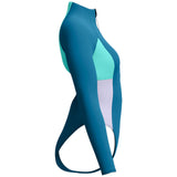 Speedo Womens Colourblock Long Sleeve Zip Swimsuit - Side View