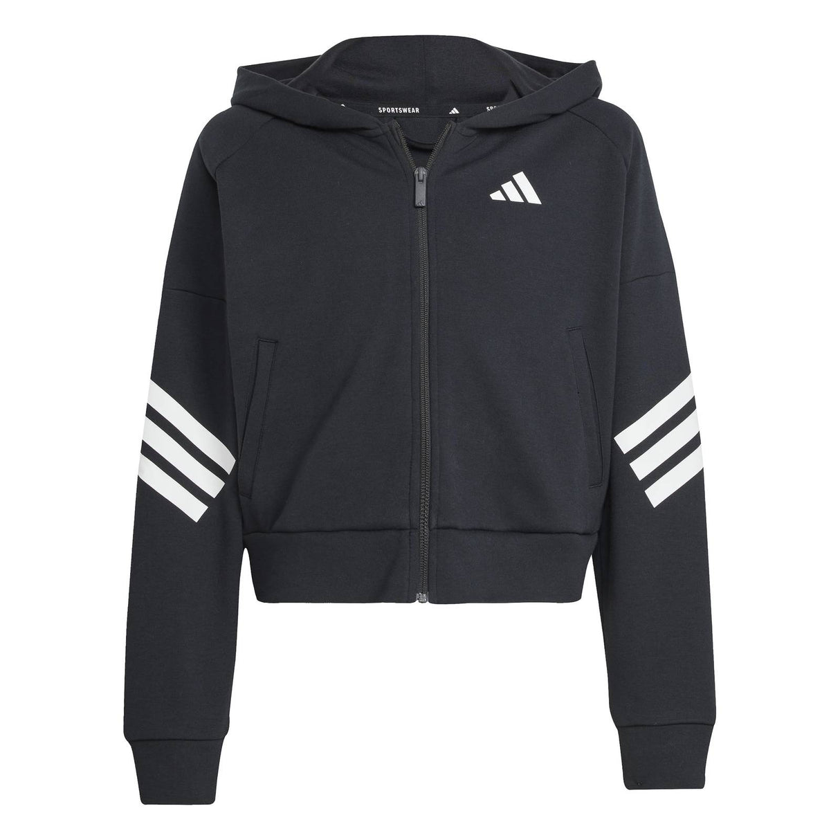 adidas Future Icons 3-Stripes Full-Zip Hooded Track Jacket Kids