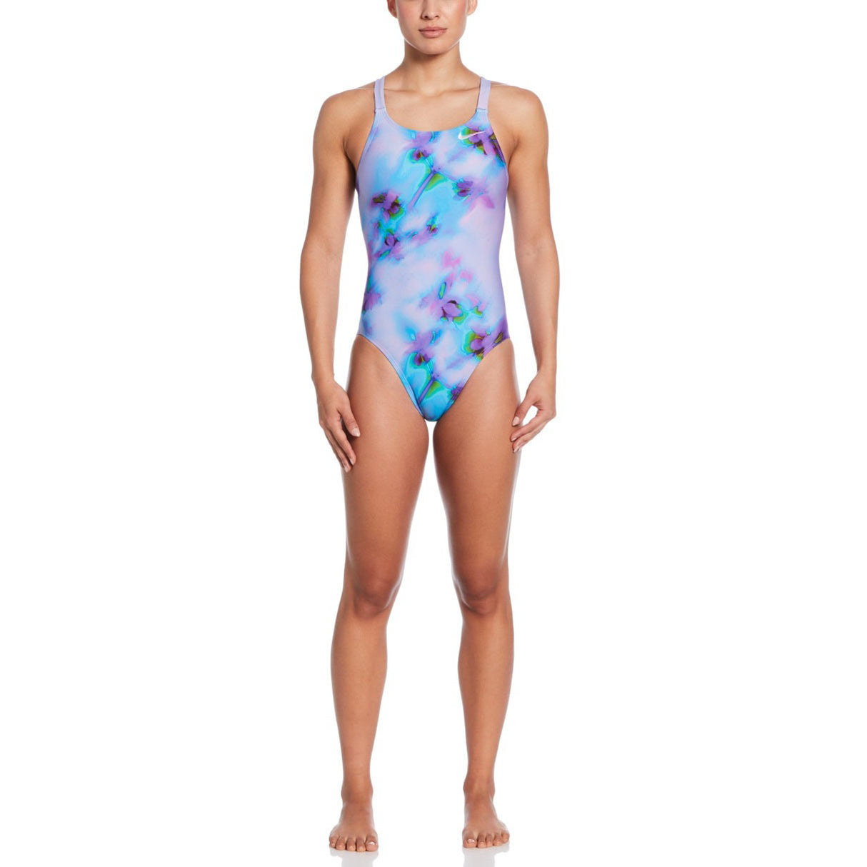 Nike Hydrastrong Multi Print Fastback One-Piece Womens Swimsuit