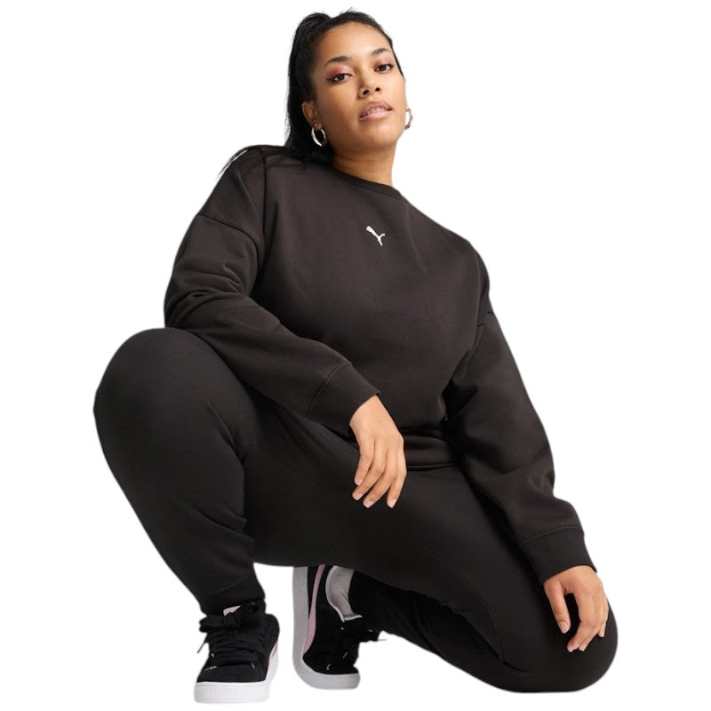 Puma Essentials Oversized Womens Fleece Crew Sweatshirt