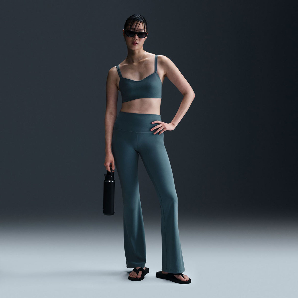 Nike Zenvy Womens High-Waisted Flared Leggings