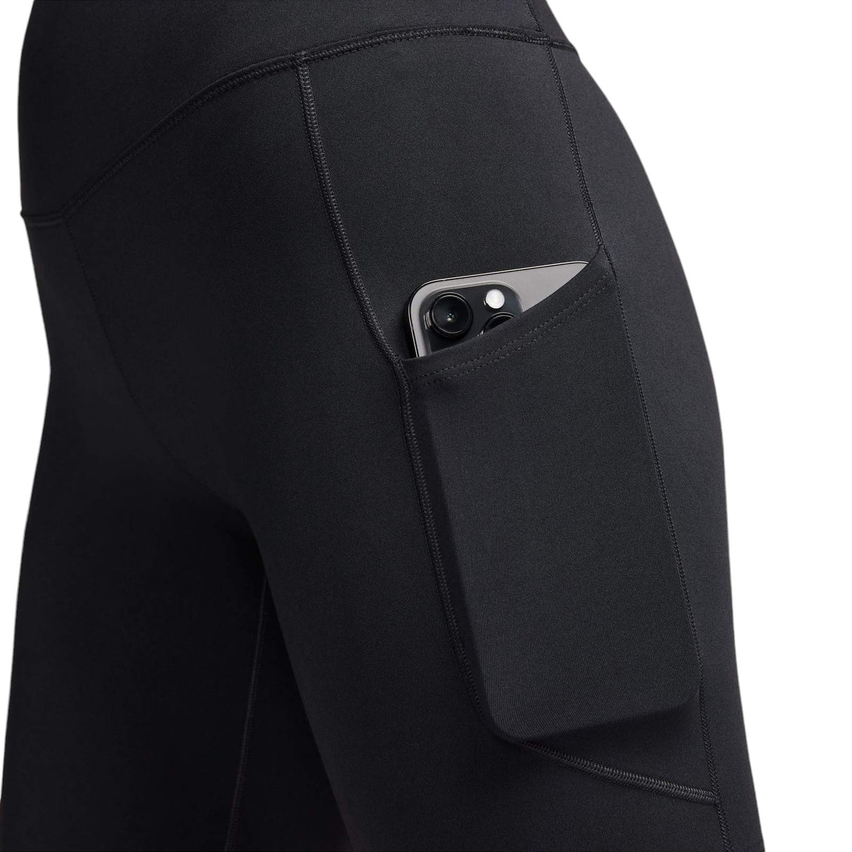 Nike One Womens High-Waisted 8" Biker Shorts With Pockets